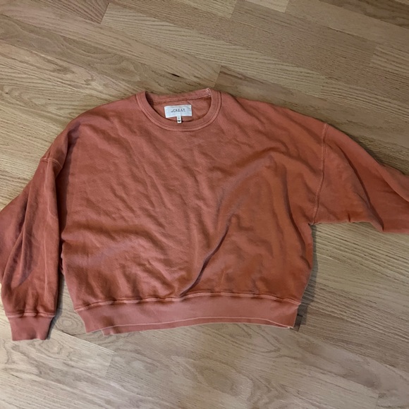THE GREAT. Tops - THE GREAT.  light rust color cropped sweatshirt.